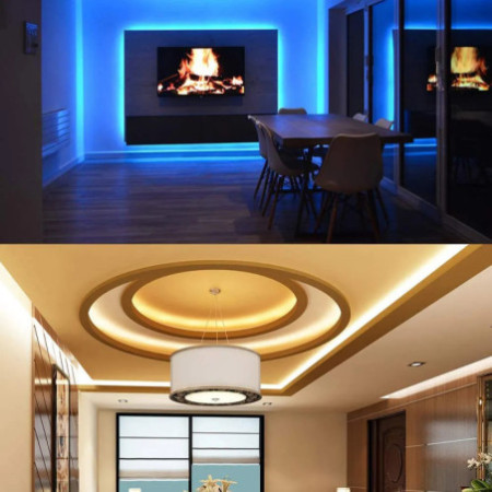 TAŚMA LED 5050 KOLOROWA 10M RGB + PILOT + ZASILACZ