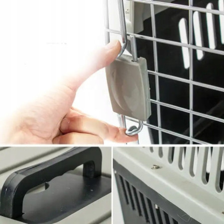 DUŻY TRANSPORTER DLA KOTA PSA KRÓLIKA ZWIERZĄT PLASTIKOWY KLATKA KOJEC BOX