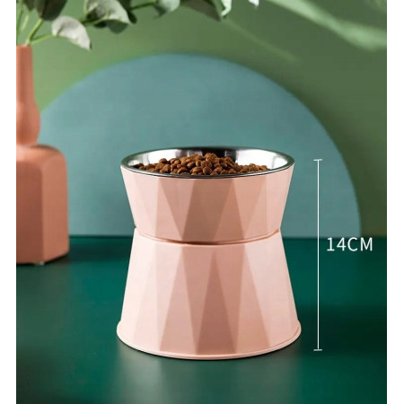 MISKA DLA PSA KOTA METALOWA NA STOJAKU FIOLETOWA GLAMOUR 0,4l 400ml