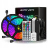 TAŚMA LED 5050 WODOODPORNA KOLOROWA 5M RGB + PILOT