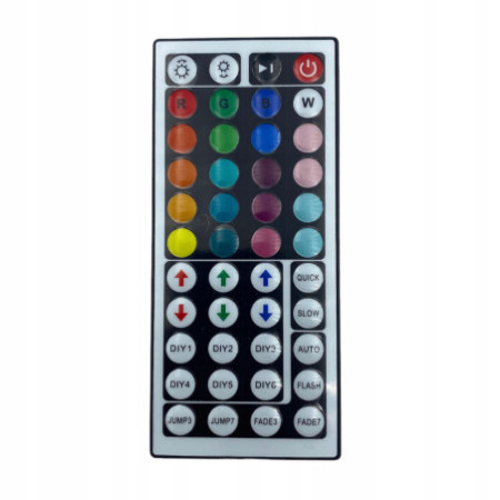 TAŚMA LED 5050 WODOODPORNA KOLOROWA 5M RGB + PILOT