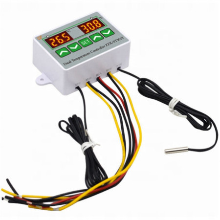 REGULATOR TEMPERATURY PODWÓJNY STEROWNIK 230V 2w1