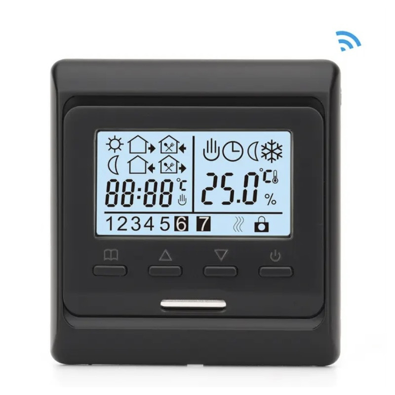 TERMOSTAT POKOJOWY WIFI CYFROWY REGULATOR LCD 16A TERMOSTAT POKOJOWY WIFI CYFROWY REGULATOR LCD 16A